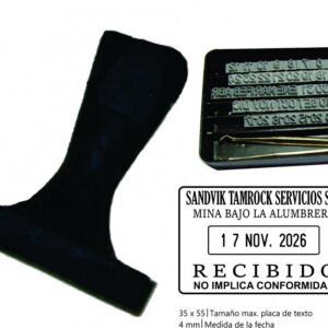 Hilda fechador de Caucho 35x55mm